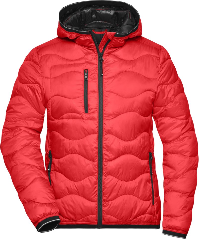 Levně Dámská prošívaná bunda - red/black
