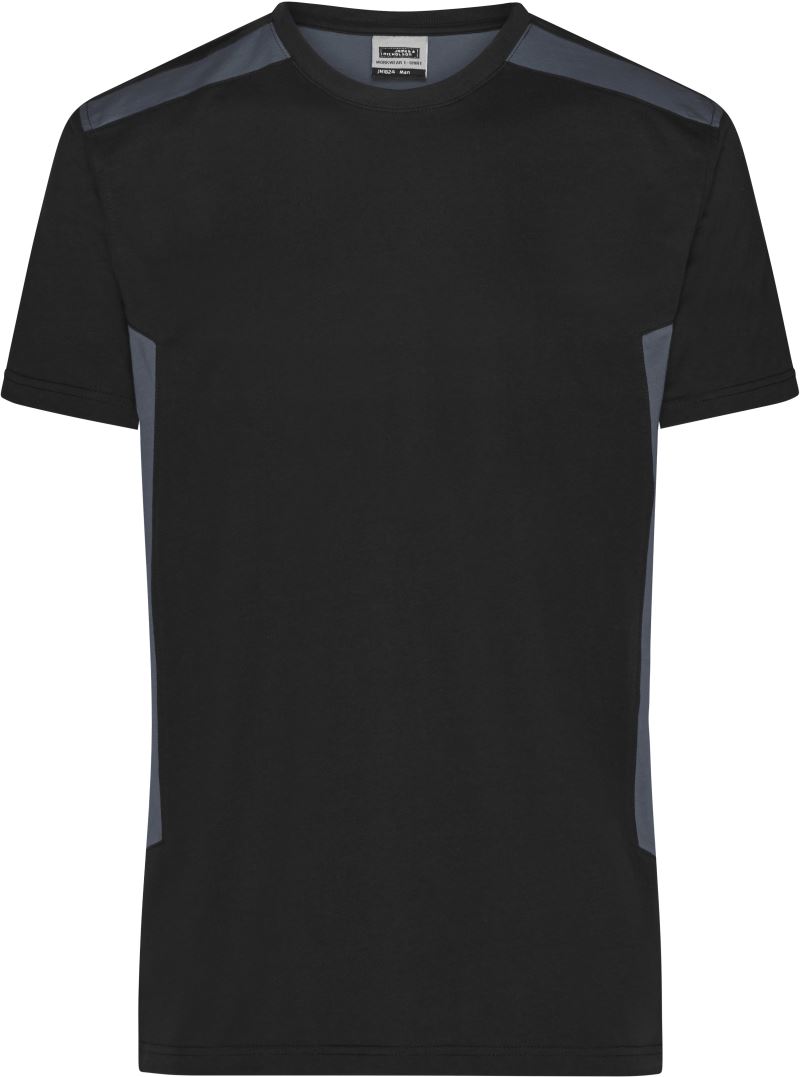 Levně Pánské pracovní tričko - Strong - black/carbon