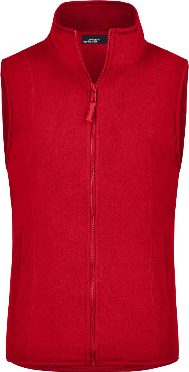 Levně Dámská mikrofleecová vesta - red