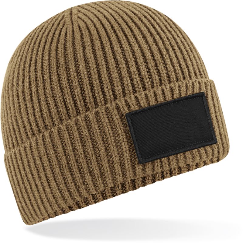 Levně Čepice Patch "Fashion" - biscuit/black