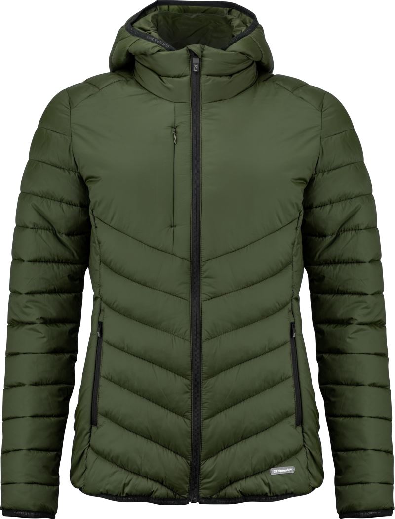 Levně Dámská prošívaná bunda - ivy green
