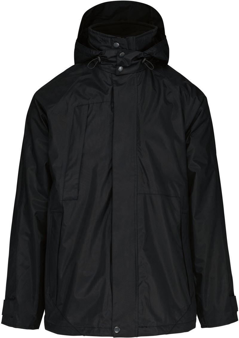 3-v-1 parka - black
