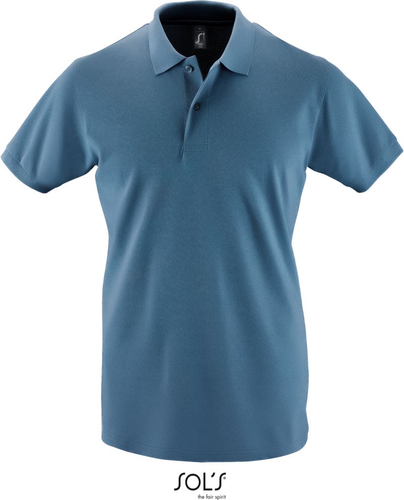Levně Pánské piqué polo - slate blue