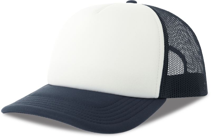 5 panelová Trucker kšiltovka - white/navy