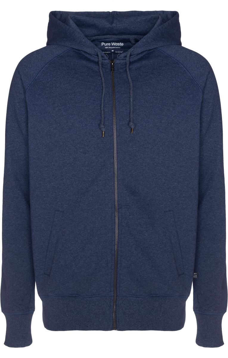 Levně Unisex mikina s kapucí - navy melange