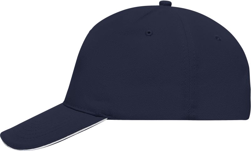 5 panelová sandwich kšiltovka - navy/white