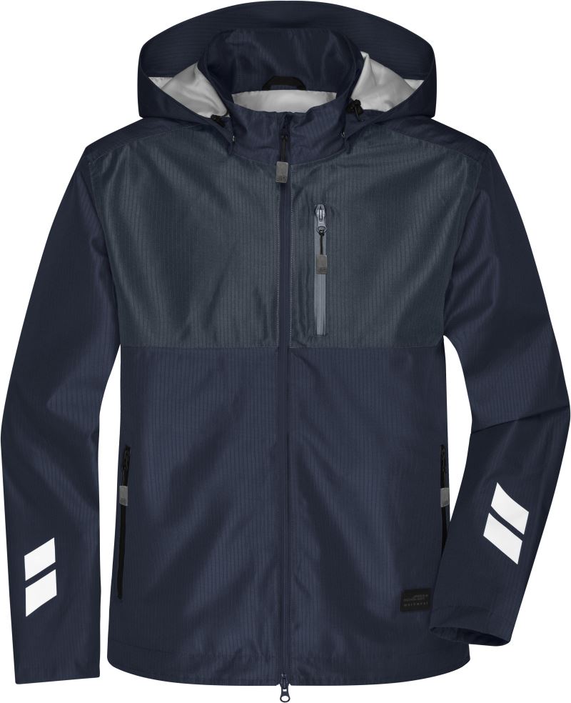 Levně Pracovní hardshellová bunda - navy/carbon