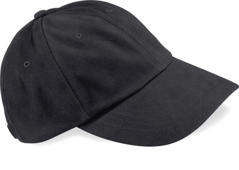 6 panelová nízkoprofilová kšiltovka - black