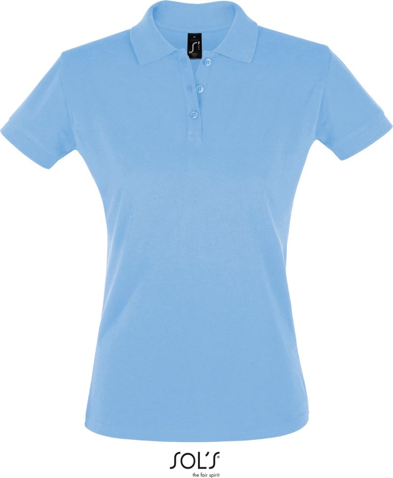 Dámské piqué polo - sky blue