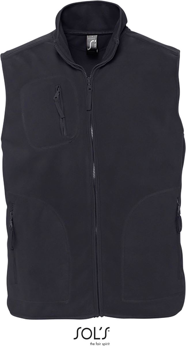 Levně Fleecová vesta - charcoal grey