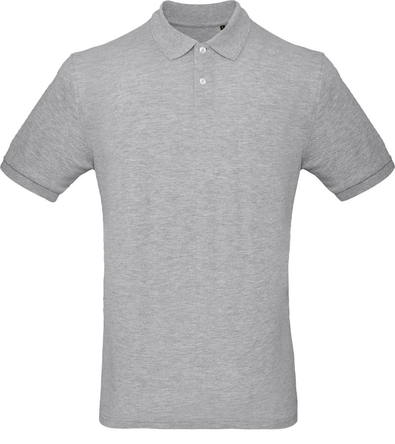 Levně Pánské piqué polo z bio bavlny - heather grey