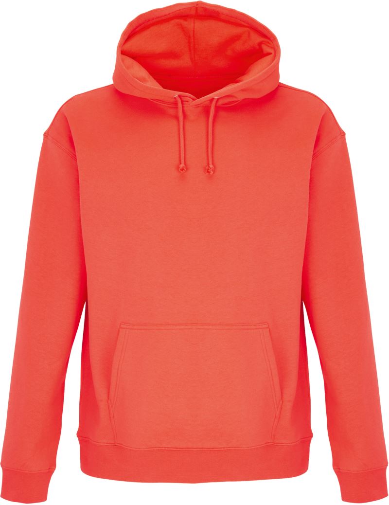 Levně Unisex mikina s kapucí - pop orange