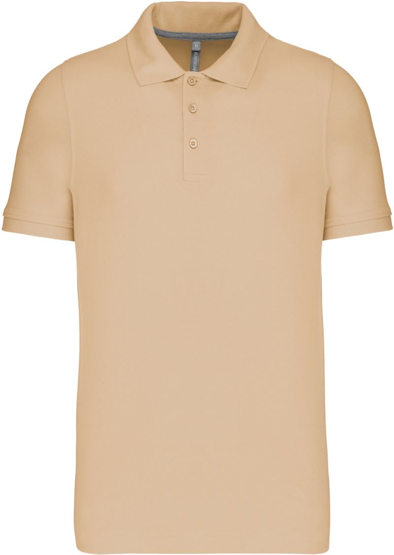 Pánské piqué polo - light sand