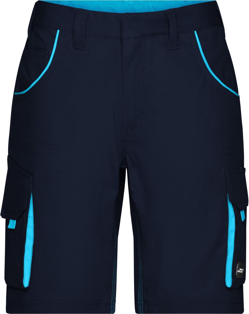Levně Pracovní bermudy - Color - navy/turquoise