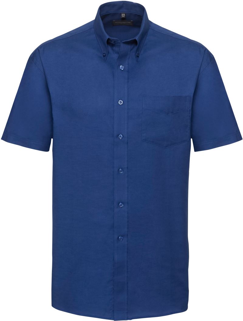 Levně Košile Oxford s krátkým rukávem - bright royal