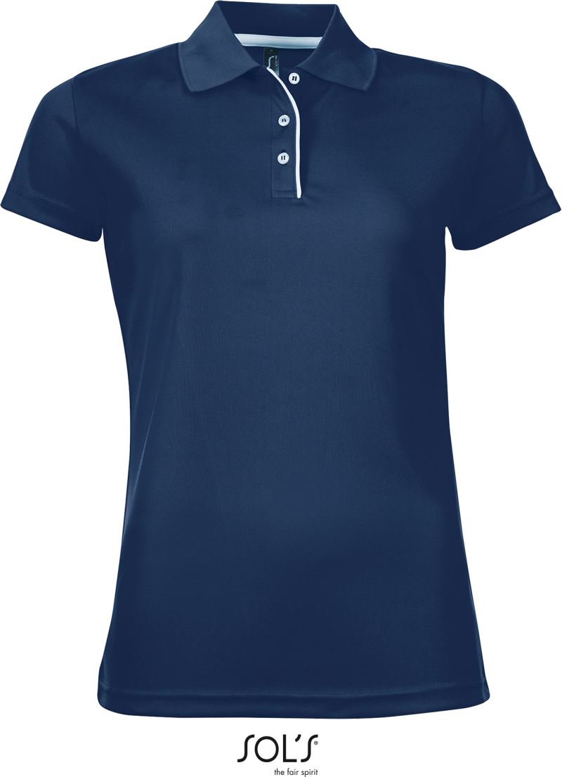 Levně Dámské piqué sportovní polo - french navy