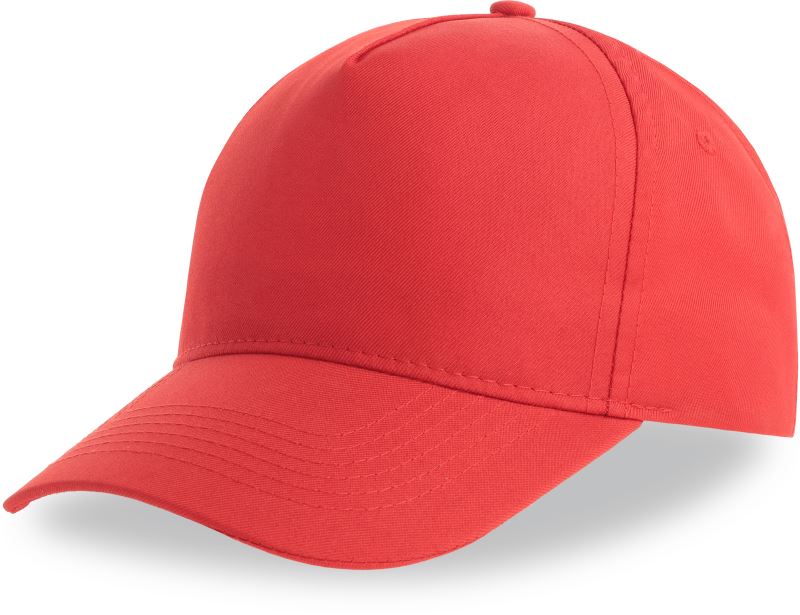 5 panelová baseballová kšiltovka - red
