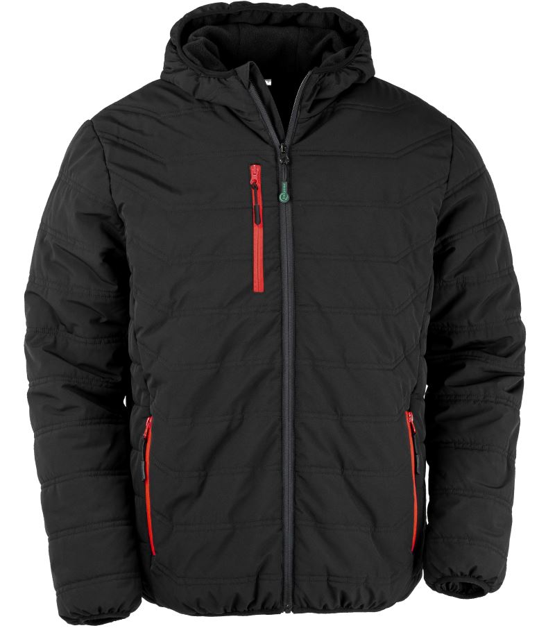 Levně Zimní bunda "Black Compass" - black/red