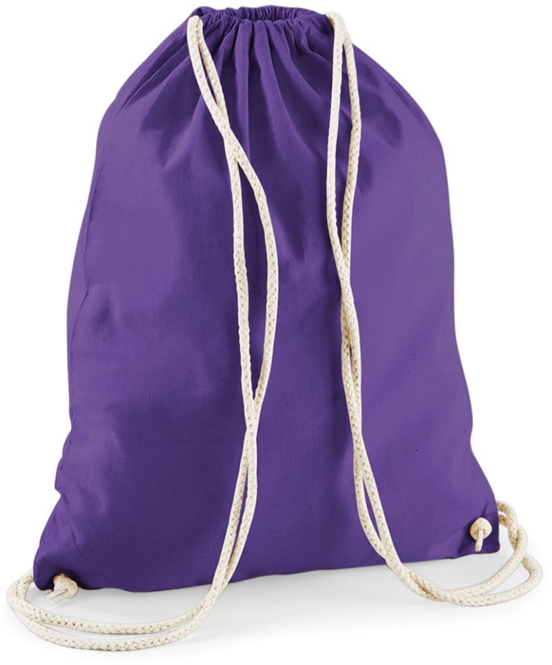 Levně Bavlněný vak na záda - purple