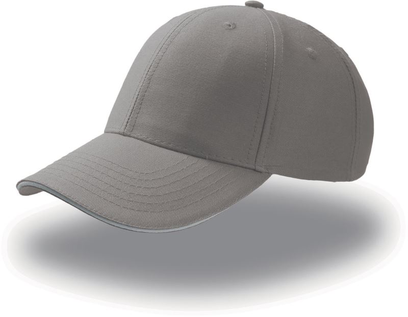 Levně 6 panelová baseballová kšiltovka "Sport Sandwich" - light grey/white