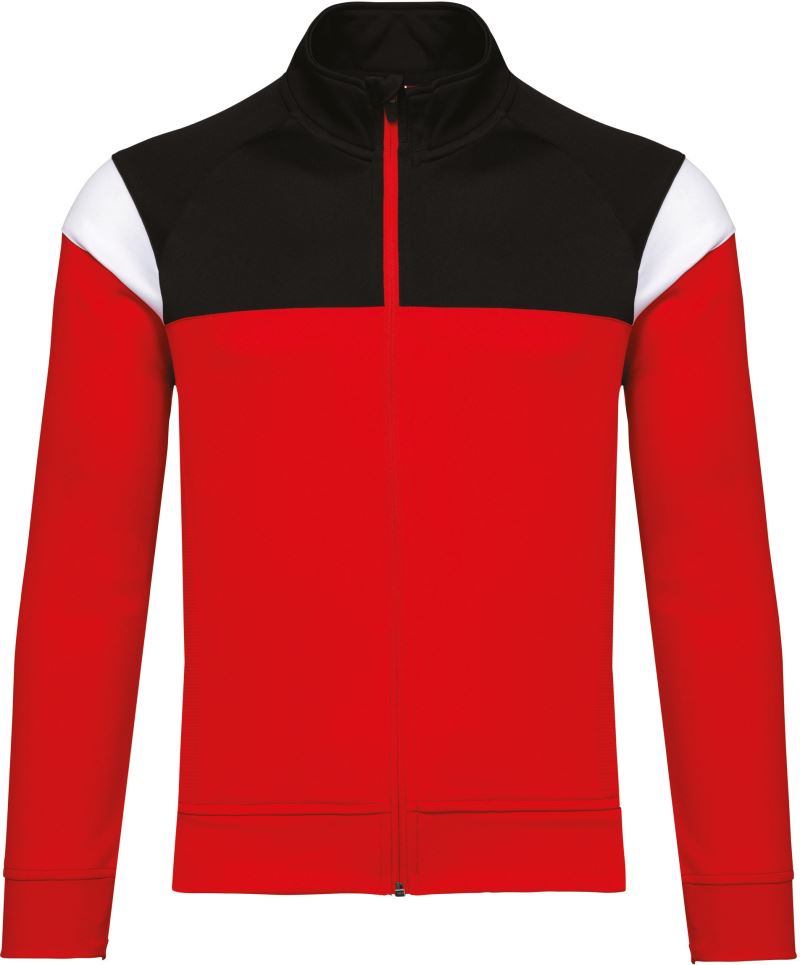 Levně Dětská tréninková bunda - sporty red/black