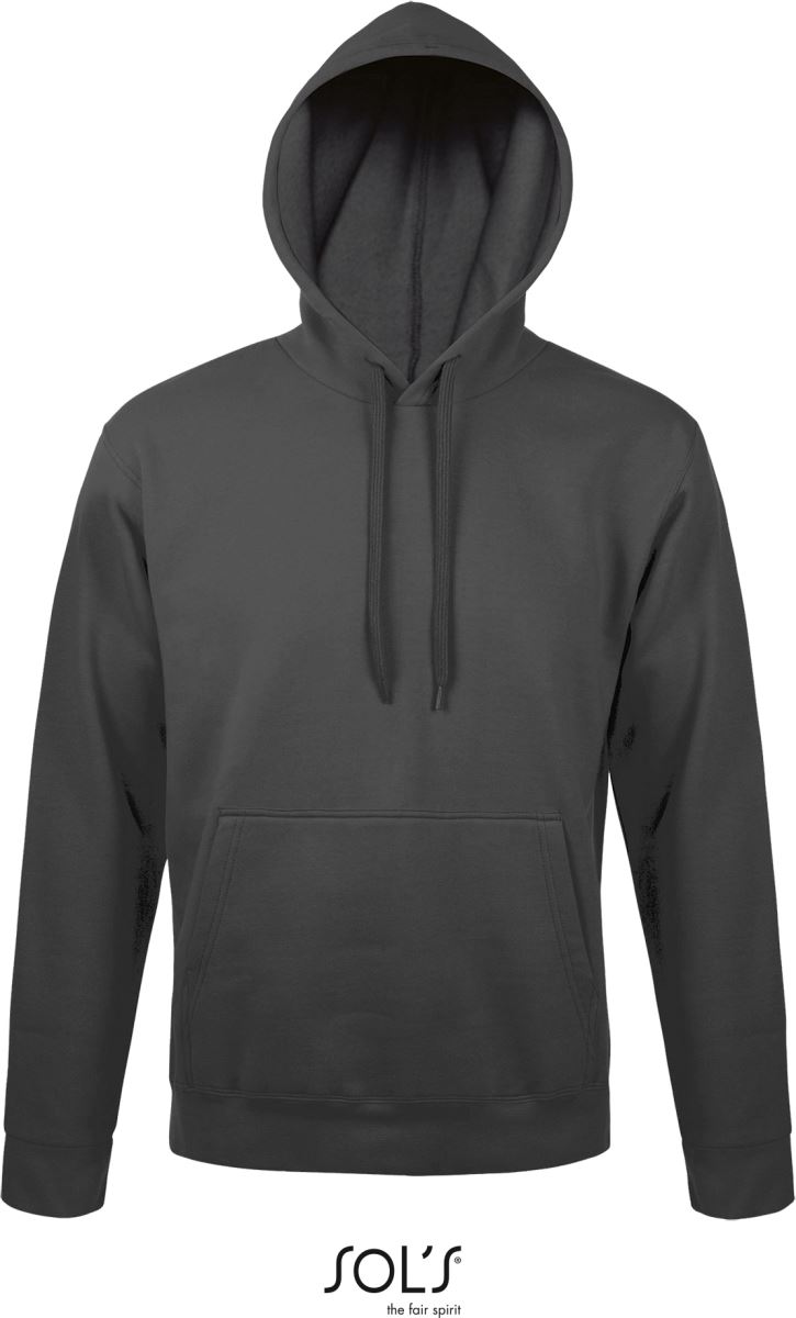 Levně Unisex mikina s kapucí - dark grey