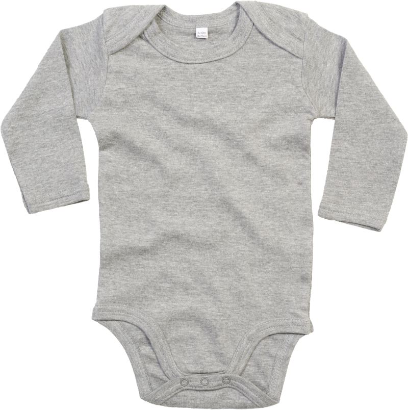 Levně Dětské body s dlouhým rukávem - heather grey melange