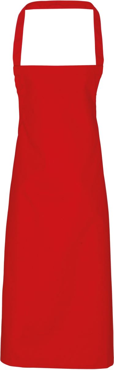Levně Zástěra z bio bavlny - red
