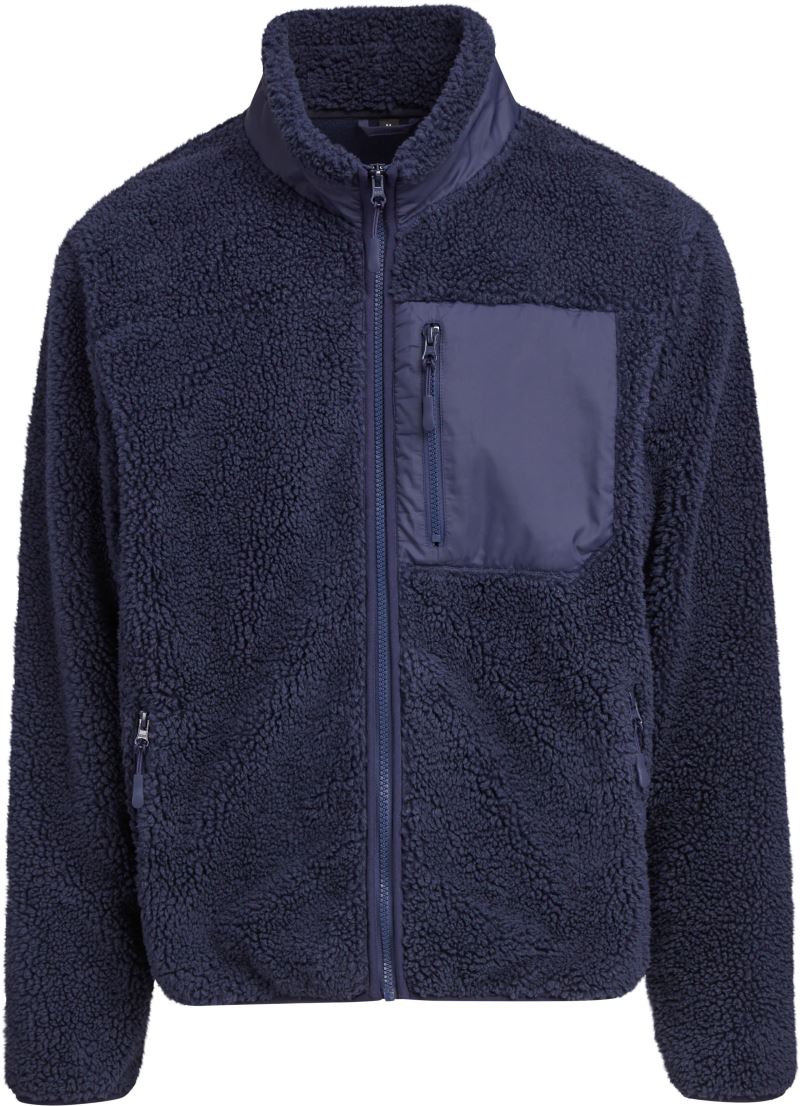 Levně Unisex fleecová bunda "Bonded Sherpa" - navy