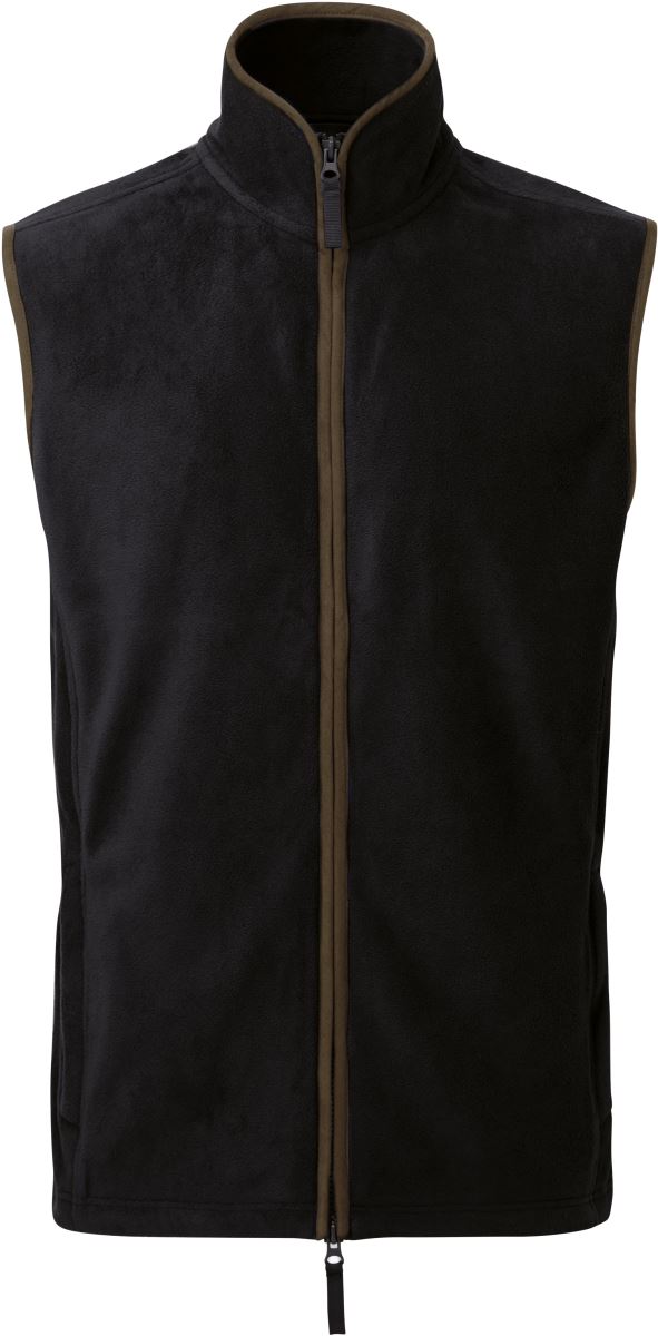 Pánská fleecová vesta "Artisan" - black/brown