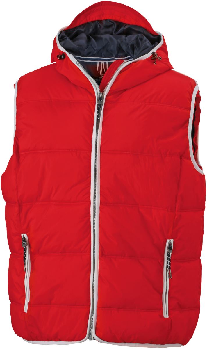Levně Pánská vesta "Maritim" - red/white