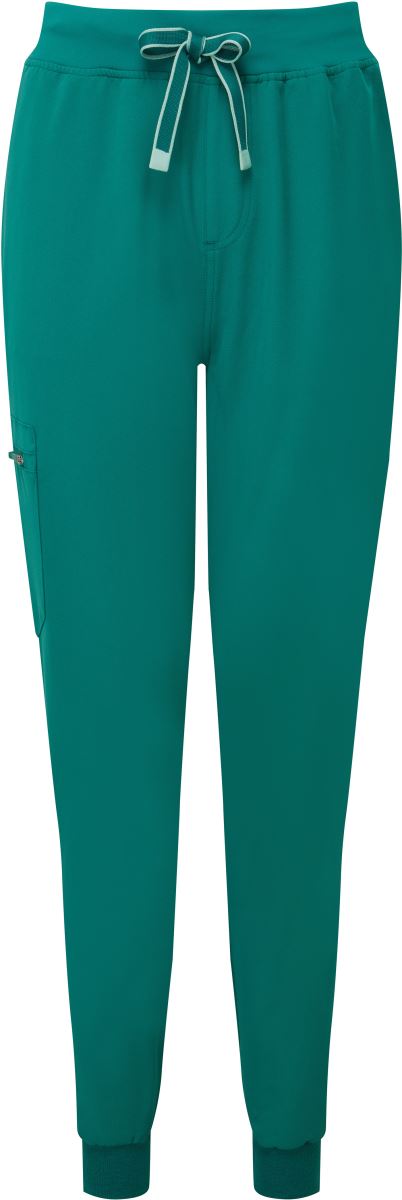 Levně Dámské strečové kalhoty Jogger - clean green
