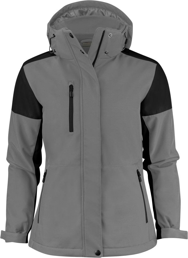 Levně Dámská zimní softshellová bunda - anthracite/black