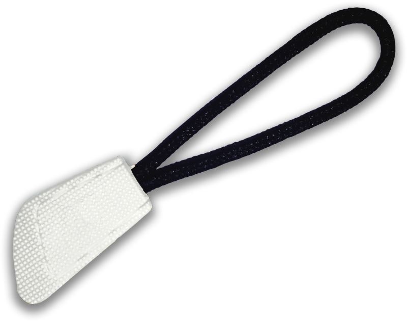 Levně 10 Ks přívěšek na zip - white