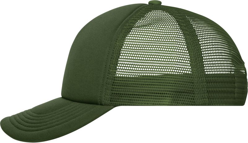 Levně 5 panelová polyesterová síťovaná kšiltovka - dark olive