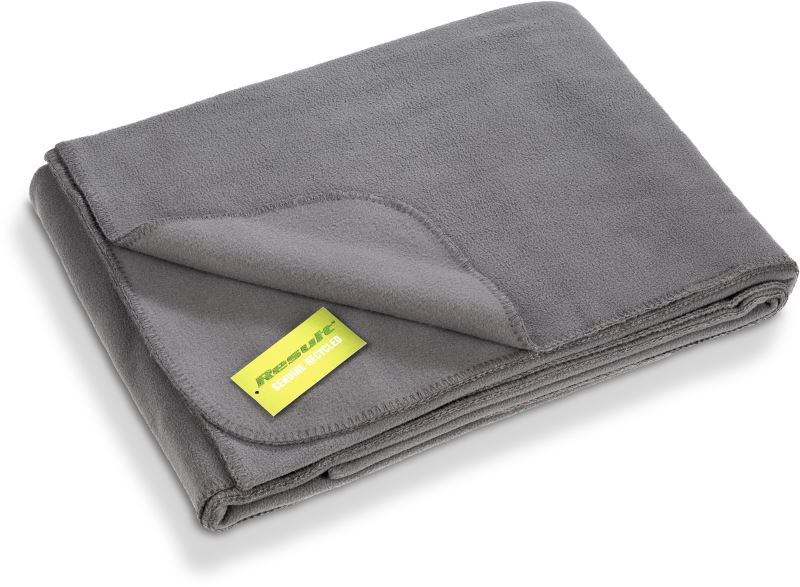 Levně Recyklovaná fleecová deka - grey