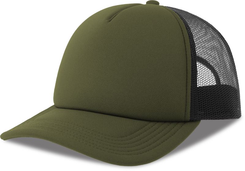 Levně 5 panelová Trucker kšiltovka - olive/black