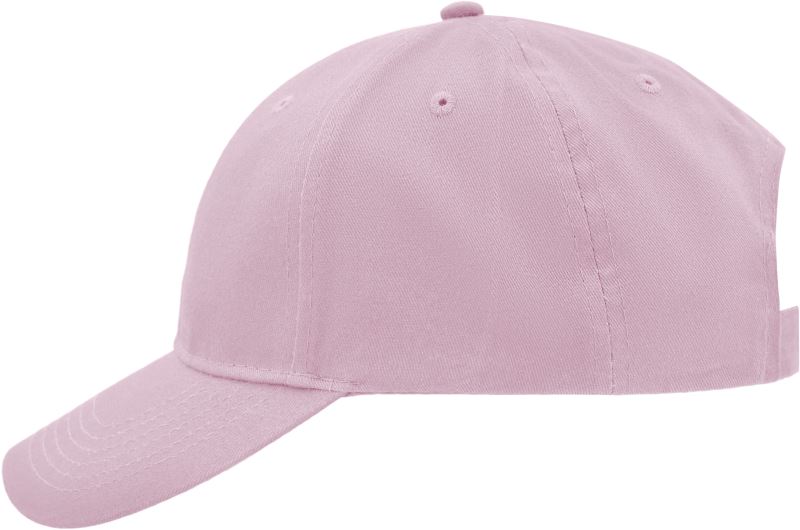 Levně Broušená 6 panelová kšiltovka - rose