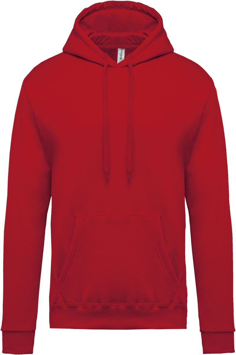 Levně Pánská mikina s kapucí - cherry red