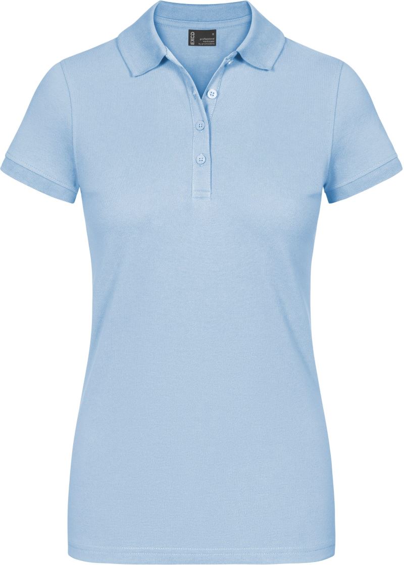 Levně Dámské pracovní piqué polo - EXCD - ice blue