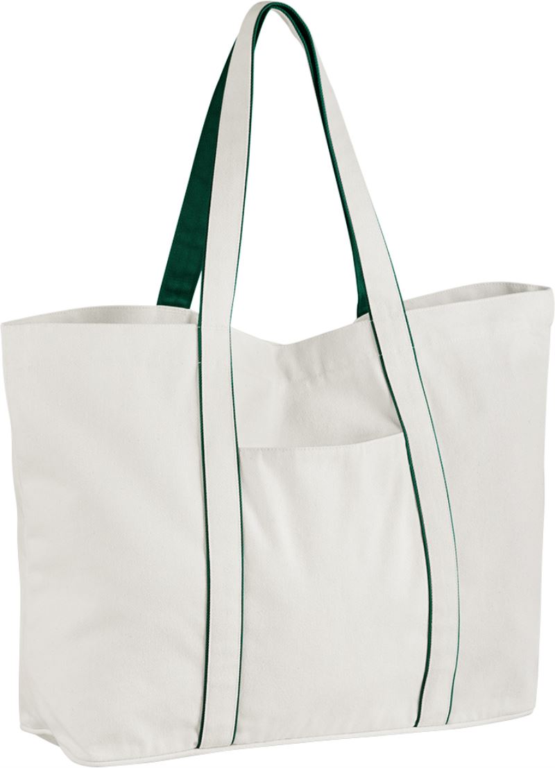 Levně Velká taška "Courtside" - soft white/bottle green