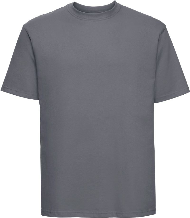 Tričko z těžké bavlny "Authentic" - convoy grey