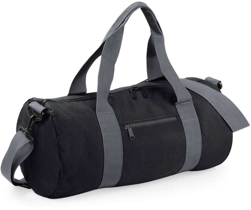 Levně Kulatá sportovní taška - black/graphite grey