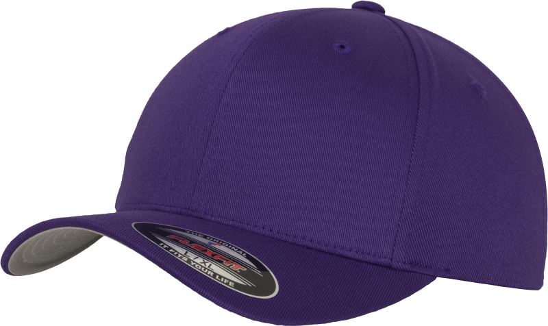 Levně 6 panelová vlněná česaná kšiltovka Flexfit - purple