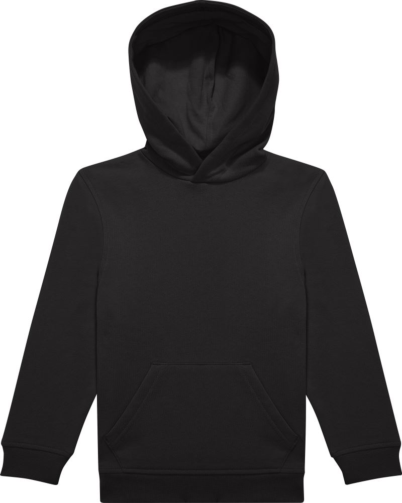 Dětská mikina s kapucí - black