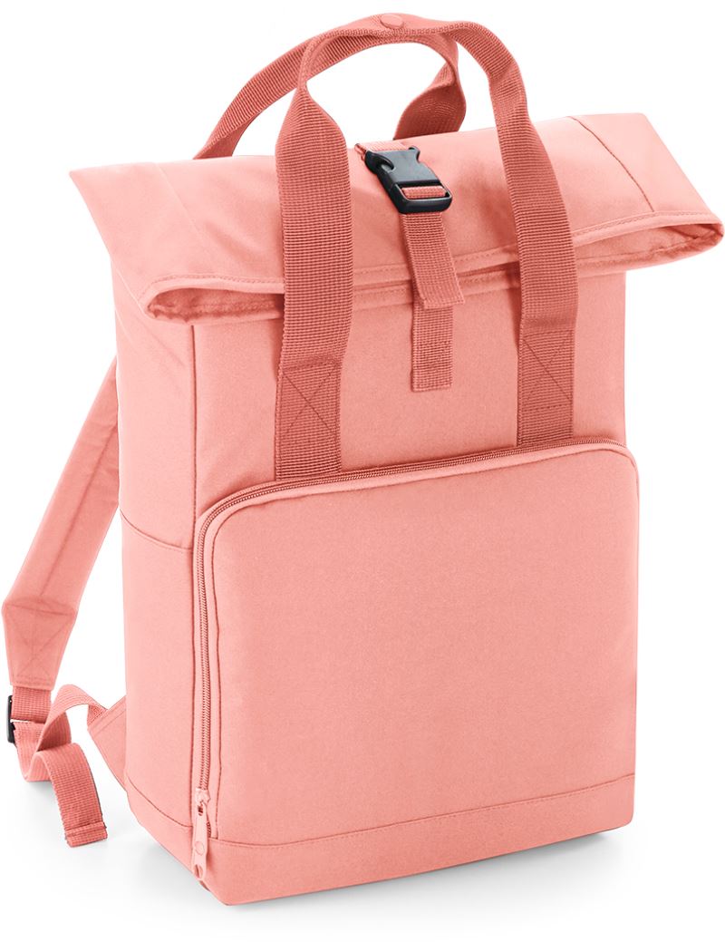 Rolovací batoh s dvojitým držadlem - blush pink