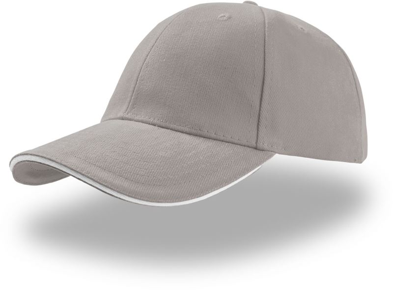 Levně 6 panelová kšiltovka "Liberty Sandwich" - light grey/white