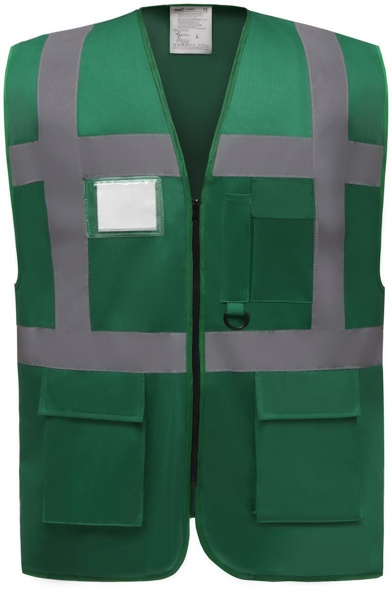 Levně Hi-Vis multifunkční vesta - paramedic green