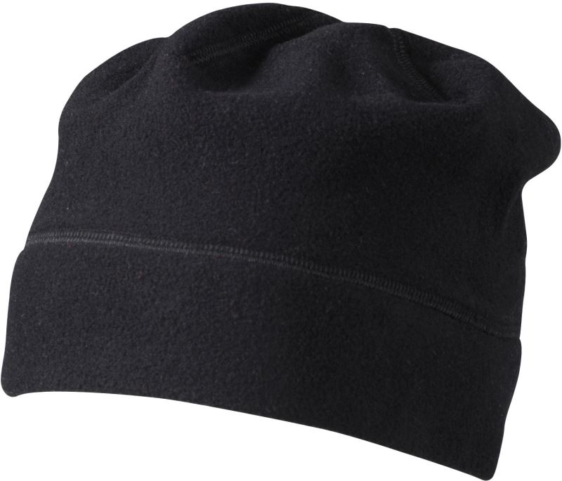 Levně Mikrofleecová zimní čepice - black