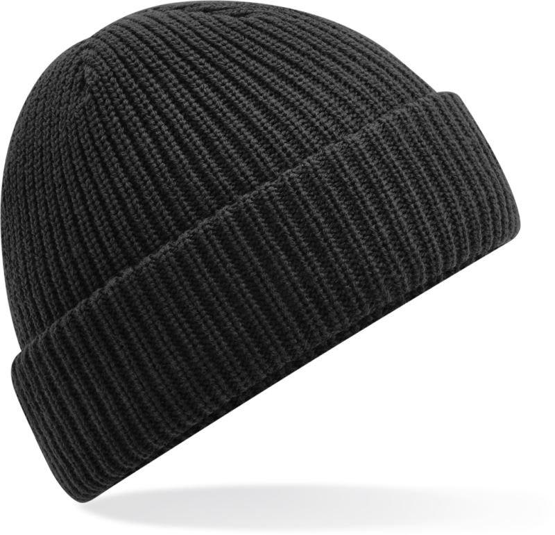 Levně Voděodpudivá pletená čepice s manžetou - black